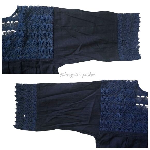 HANDMADE Traditional Laced Mexican Blouse - Picture 6 of 12